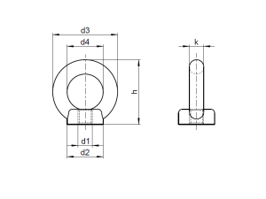 1x Ringmutter gegossen M10  (&auml;hnl. DIN 582, A2)