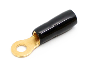 1x Ring-Kabelschuhe vergoldet für 6mm² M4...