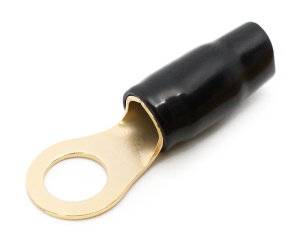 1x Ring-Kabelschuh vergoldet für 35mm² M12  (schwarz)