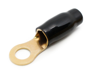 1x Ring-Kabelschuh vergoldet für 50mm² M10  (schwarz)