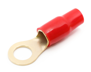 1x Ring-Kabelschuh vergoldet f&uuml;r 35mm&sup2; M12  (rot)