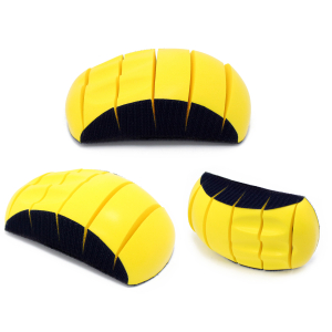 Handschleifblock flexibel geschlitzt gelb mit Klett (Schleifscheiben Ø150mm)
