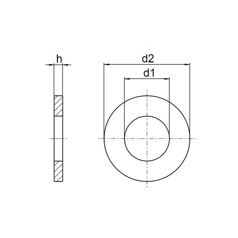 1x Unterlegscheibe M10 (DIN 125 - Form A, PA natur) - NormReich, 0