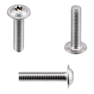 1x Linsenkopfschraube mit Flansch M6x25  (ISO 7380-2 -...