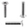 1x Senkkopfschraube M2,5x14  (ISO 14581 - Torx TX, A2)