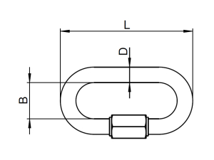 1x Ketten-Schnellverschluss &Oslash;5x49  (Art 8253, A4)