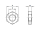 1x Sechskantmutter niedrige Form M24  (DIN 439 - Form B - 4, VZ)
