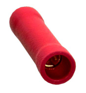 Kabelquetschverbinder vergoldet 0,5-1,5mm²  (10 Stück, rot)