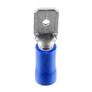 1x Flachstecker 6,3mm bis 2,5mm²  (blau, PVC...