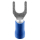 1x Gabel-Kabelschuh bis 2,5mm² M4  (blau, PVC teilisoliert)