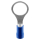 1x Ring-Kabelschuh bis 2,5mm² M10  (blau, PVC teilisoliert)