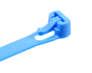 1x Kabelbinder PA6.6 blau 120x7,6mm  (wiederl&ouml;sbar,...