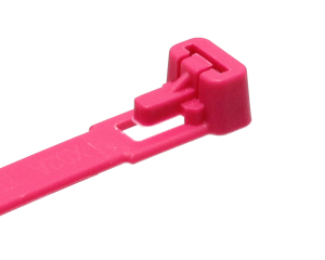 1x Kabelbinder PA6.6 pink 120x7,6mm  (wiederlösbar,...