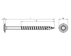 1x Tellerkopf-Holzbauschraube Ø6x280  (Art 9250 -...