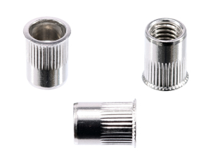 1x Einnietmutter M6x14  (SK klein, Rundschaft offen,...