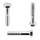 1x Sechskantschraube M6x55  (DIN 931 - mit Schaft, A2)