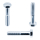 1x Sechskantschraube M16x430  (DIN 931 - mit Schaft, VZ)