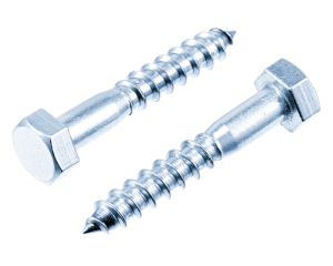 1x Sechskant-Holzschraube Ø12x60  (DIN 571, VZ)