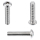 1x Linsenkopfschraube M3x12  (ISO 7380-1 - TX, A2)