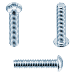 1x Linsenkopfschraube M3x5  (ISO 7380-1 - ISK - 10.9, VZ)