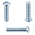1x Linsenkopfschraube M3x12  (ISO 7380-1 - ISK - 10.9, VZ)
