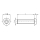 1x Linsenkopfschraube M8x40  (ISO 7380-1 - ISK - 10.9, VZ)