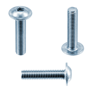 1x Linsenkopfschraube mit Flansch M5x12  (ISO 7380-2 -...