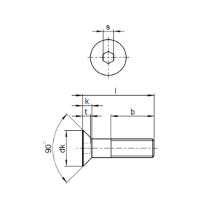 1x Senkschraube M14x25  (DIN 7991 - 10.9, VZ)