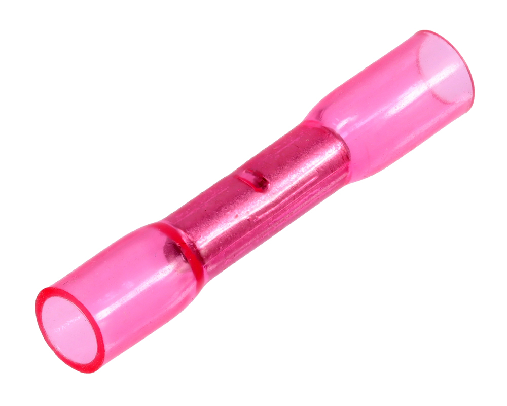 Produktbild von 25 Stück Lötverbinder Mit Schrumpfschlauch – Quetschverbinder Rot 0,5–1,5 Mm², Hobbypower24